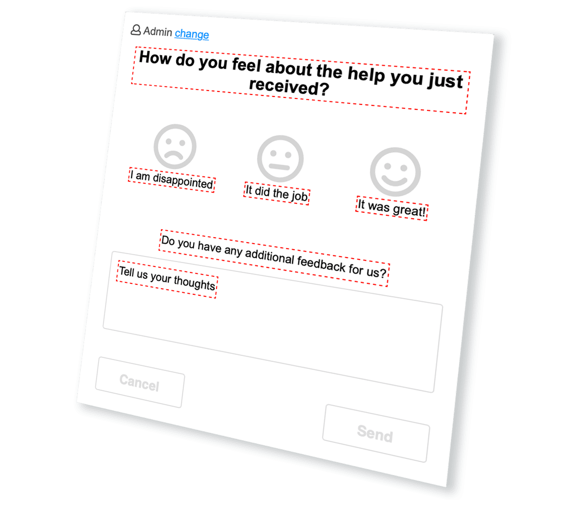 user feedback