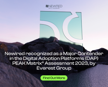 Newired recognized as a Major Contender in the Digital Adoption Platforms (DAP) PEAK Matrix® Assessment 2023, by Everest Group_2